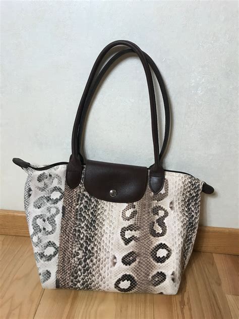 longchamp snakeskin bag